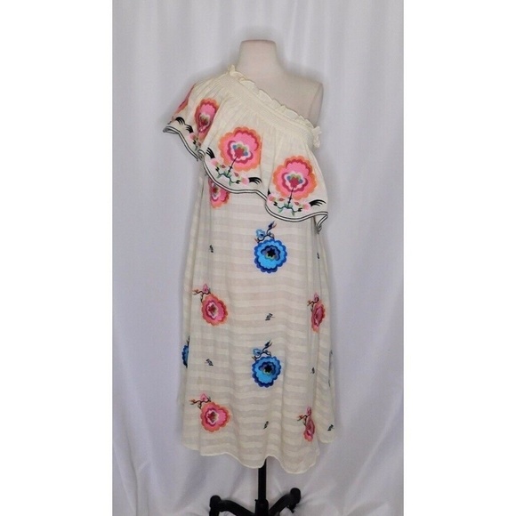 NWT!! Anthropologie PLENTY by TRACY REESE Floral Embroidered Dress X-Small - Picture 3 of 15